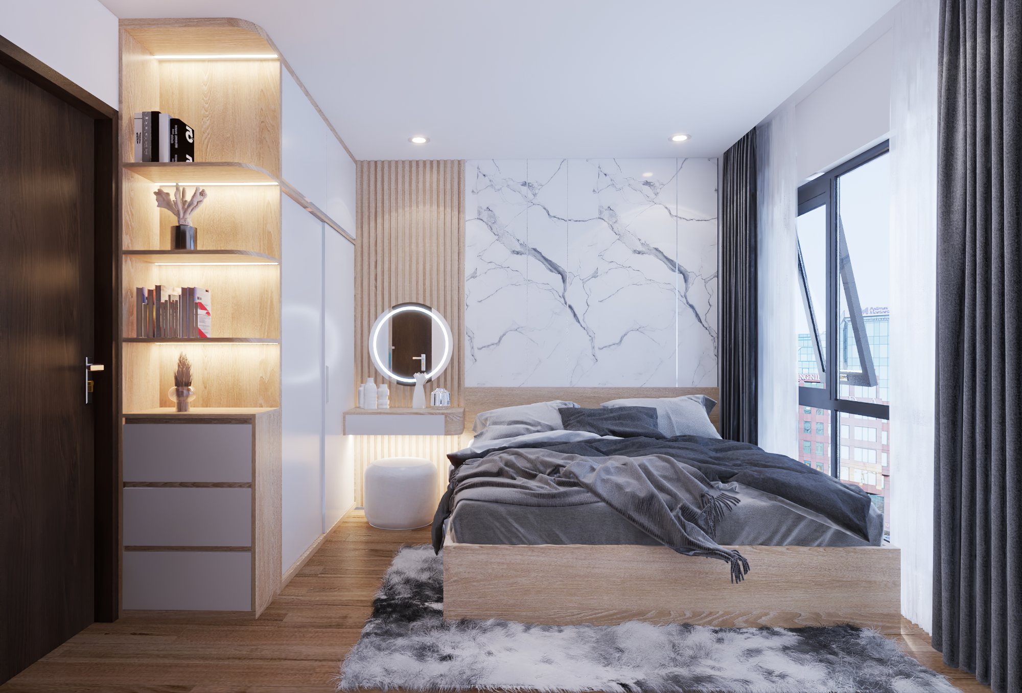 Mẫu thiết kế nội thất chung cư đẹp - cao cấp - hiện đại