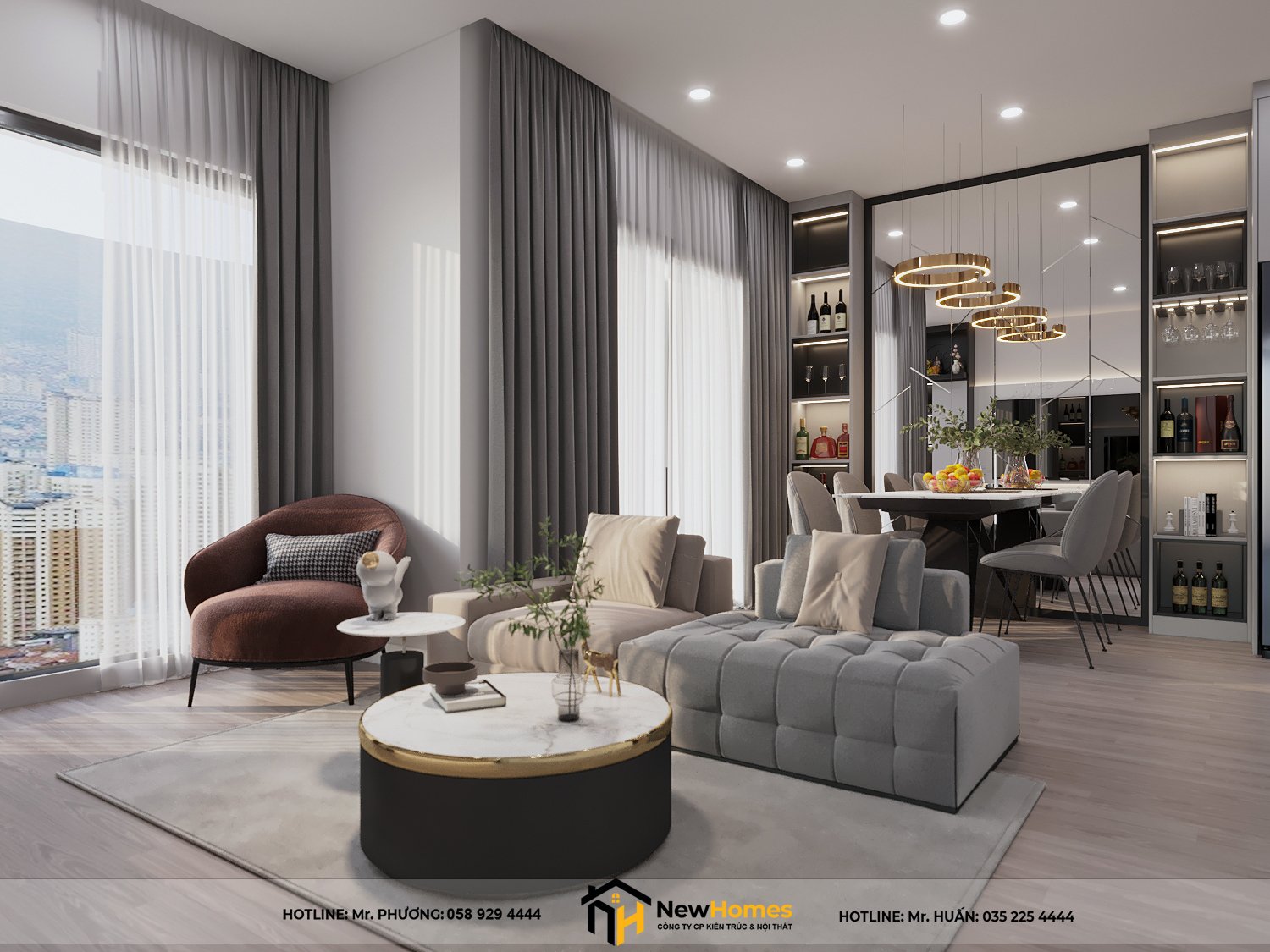 8 đặc trưng của phong cách thiết kế nội thất hiện đại 